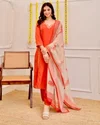 KF 2104 Kalaai Reyon Slub Kurti With Bottom Dupatta
